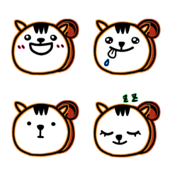 Expressive squirrel emoji