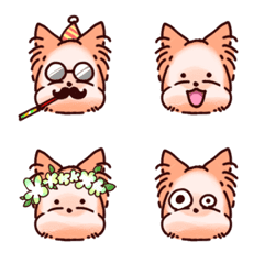 YokiYokiYorkei Emoji04 reaction stickers