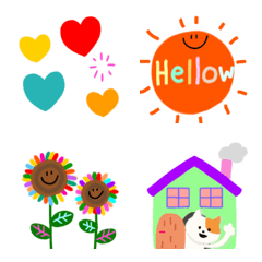 Moving colorful emoji 2