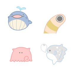 Sea friends & mark Emoji