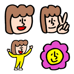a moving girl emoji