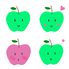 Green apple kids Emoji
