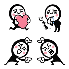 Emoji animado de meia-calça preta