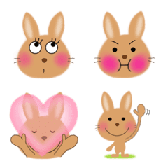 easy to use move emoji(rabbit)