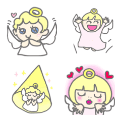 Cute angels animated emoji.