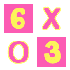 alphabet x number