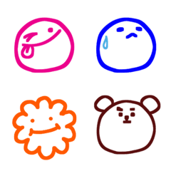 Colorful emoji ! animal !