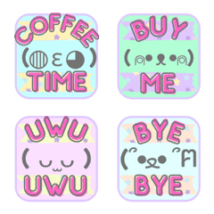 PASTEL Cute-Kaomoji (Animated Emoji)