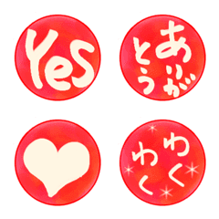 Rubber stamps -like Emoji  ver.Red