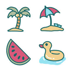 Summer time (animated emoji)