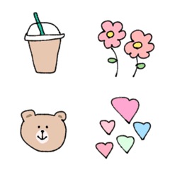 Doodle, cute, emoji set, popular