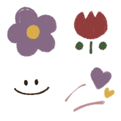 simple soft color emoji