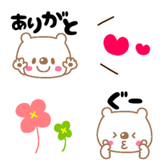 Emoji that can be used with cute bears
