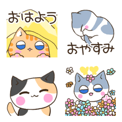 It works! Cute cat Emoji