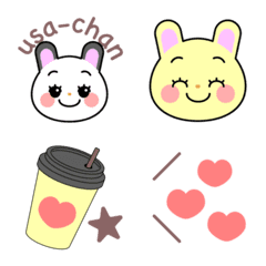 Lovely Usa-chan's cute emoji
