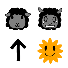 Black Sheep Emoji