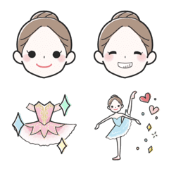 Charming ballerina-animation Emoji-