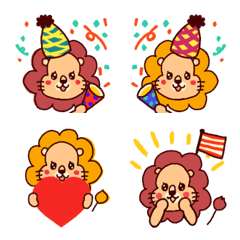 cute Lion Emoji's