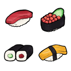simple sushi emoji