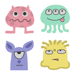 Cute and colorful Aliens emoji
