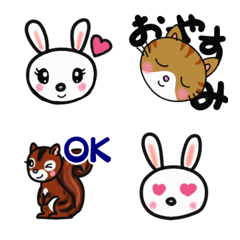 Easy-to-use emoji of cute animals