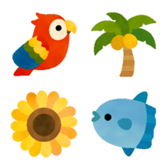 It works!  A lot of animals summer emoji