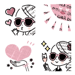 Moving adult girly  Oshakawa Emoji  PINK