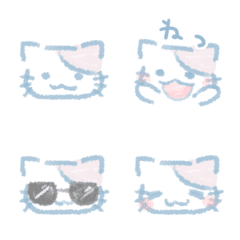 Light blue cat*Emoji