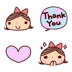 Ribon-chan's basic emoji