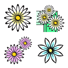 Frame Emoji vol.48 Daisy flower
