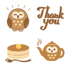Owl's cafe emoji