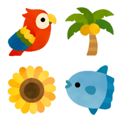 A lot of animals summer emoji