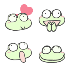 Frog lucky moving Emoji <1>