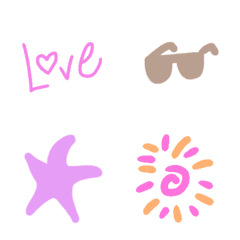 Retro Summer Cute emoji