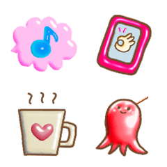 Adult cute colorful plump Emoji