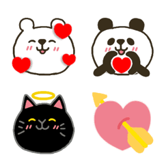 Bear & cat @ Simple & basic emoji