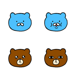 happy forest blue bear