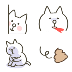 white cats Emoji & message 1 (amendment)