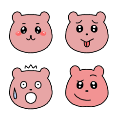 Pink bear kawaii