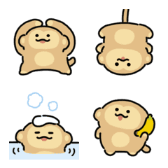 Moving monkey emoji