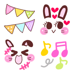 Happy & lovely rabbits days Emoji.