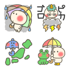 Rainy season pretty  emoji