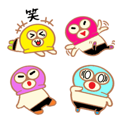 Small masked wrestler Emoji