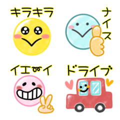 Moving colorful smile Sticker Emoji