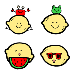 Summer lemon emoji