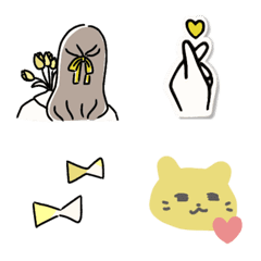 yellow-girl emoji