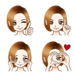 Women's facial emoji