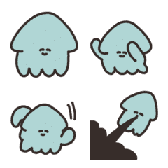 Animation Emoji of Gentle Squid