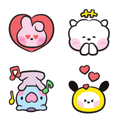 UNIVERSTAR BT21 minini อิโมจิดุ๊กดิ๊ก