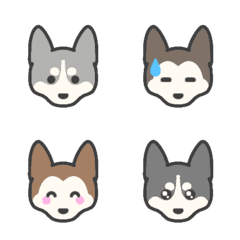 Siberian Husky*emoji